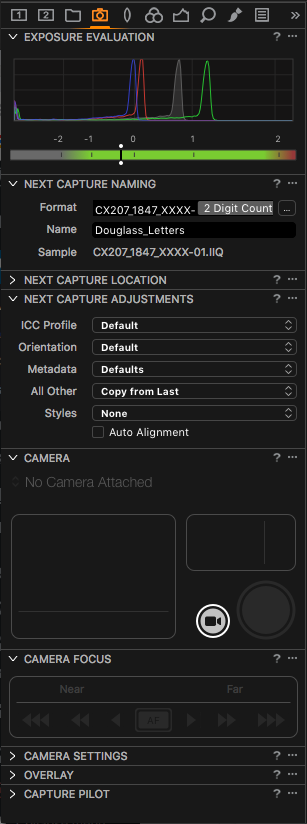 Image of Capture Tool Tab - Copy from Last Capture is selected