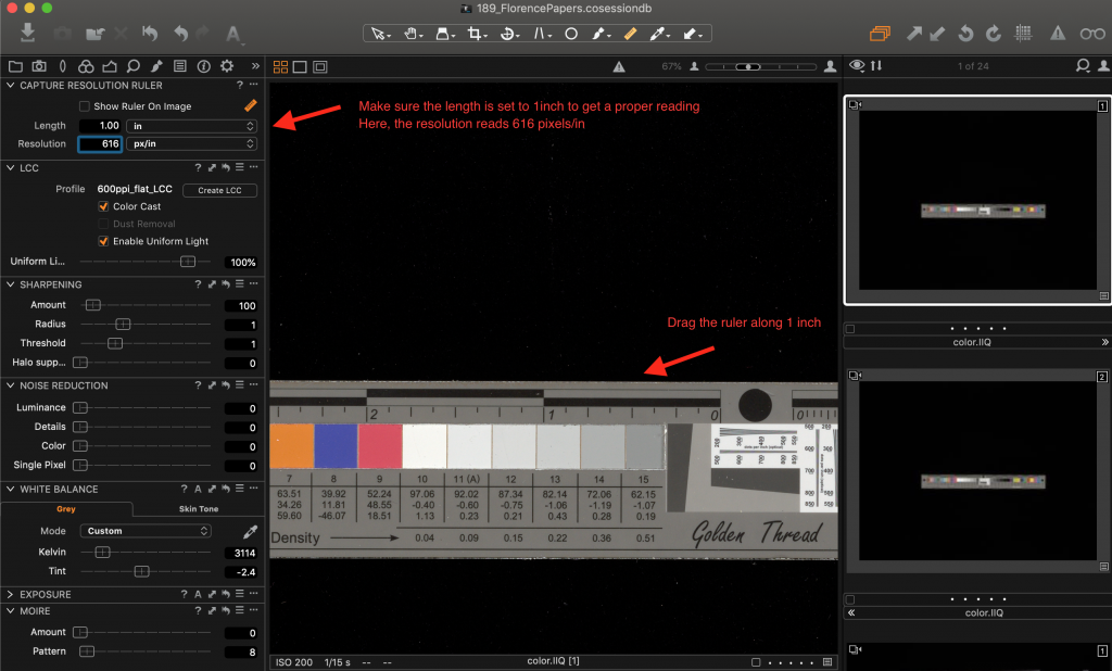 Image of Capture Resolution Ruler Tool